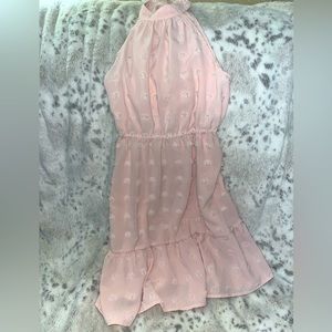 Amazon polka dot dress pink halter dress